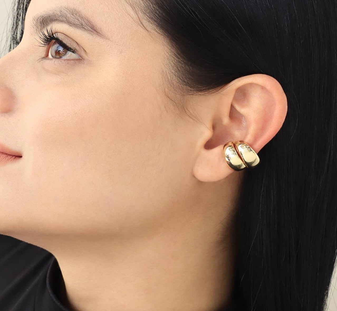 Earcuff liso dorado